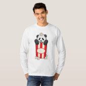 Panda mit Popcorn T-Shirt (Vorne ganz)