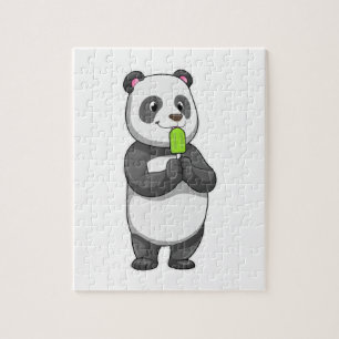 Panda mit Popsikel Puzzle