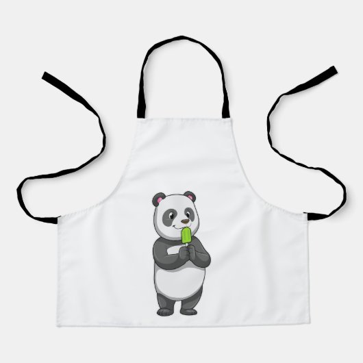 Panda mit Popsikel Schürze (Vorderseite)