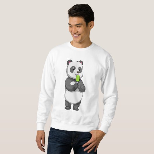 Panda mit Popsikel Sweatshirt (Vorne ganz)
