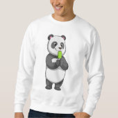 Panda mit Popsikel Sweatshirt (Vorderseite)