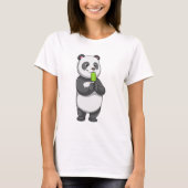 Panda mit Popsikel T-Shirt (Vorderseite)
