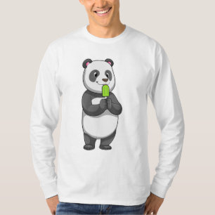Panda mit Popsikel T-Shirt