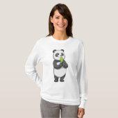 Panda mit Popsikel T-Shirt (Vorne ganz)
