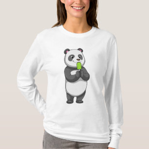 Panda mit Popsikel T-Shirt