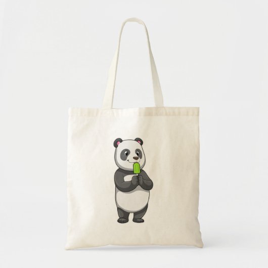 Panda mit Popsikel Tragetasche (Vorne)