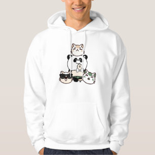 Panda mit Prothese und Katzengruppe Hoodie