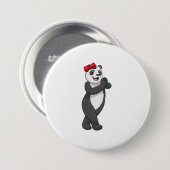 Panda mit Ribbon Button (Vorne & Hinten)
