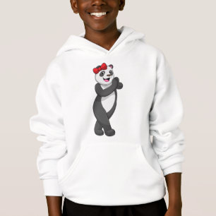 Panda mit Ribbon Hoodie