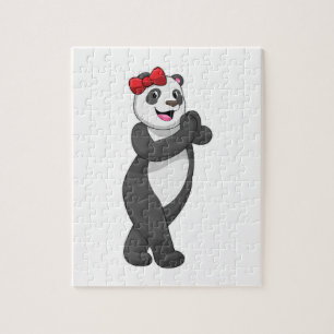 Panda mit Ribbon Puzzle