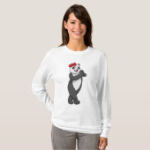 Panda mit Ribbon T-Shirt (Vorne ganz)