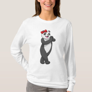 Panda mit Ribbon T-Shirt