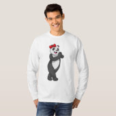 Panda mit Ribbon T-Shirt (Vorne ganz)