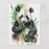 Panda mit schwarzem und weißem Pelz Postkarte (Vorderseite)