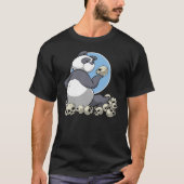 Panda mit Skulls-T - Shirt (Vorderseite)
