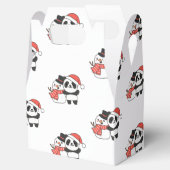 Panda mit Snowman im Winter zu Weihnachten Gefalle Geschenkschachtel (Geöffnet)