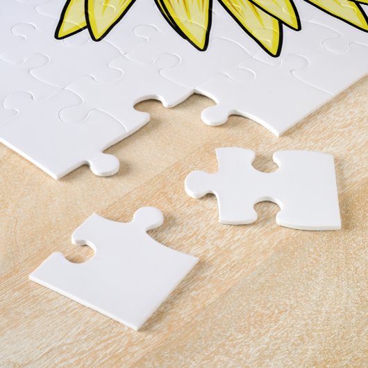 Panda mit Sonnenblume Puzzle (Seite)