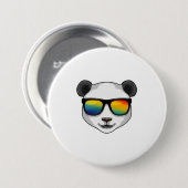 Panda mit Sonnenbrille Button (Vorne & Hinten)