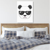 Panda mit Sonnenbrille Leinwanddruck (Insitu (Schlafzimmer))