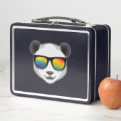 Panda mit Sonnenbrille Metall Brotdose (Beispiel)
