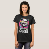 Panda mit Sonnenbrille, perfekt Que T-Shirt (Vorne ganz)