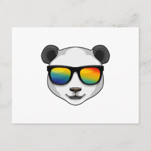 Panda mit Sonnenbrille Postkarte
