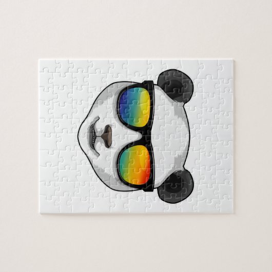 Panda mit Sonnenbrille Puzzle (Horizontal)