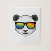 Panda mit Sonnenbrille Puzzle (Vertikal)