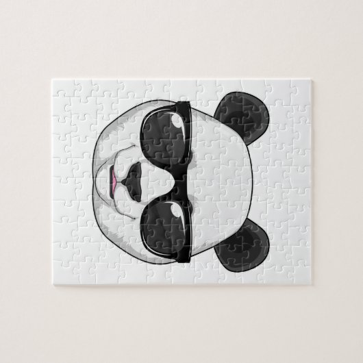 Panda mit Sonnenbrille Puzzle (Horizontal)