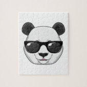 Panda mit Sonnenbrille Puzzle (Vertikal)