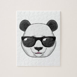 Panda mit Sonnenbrille Puzzle