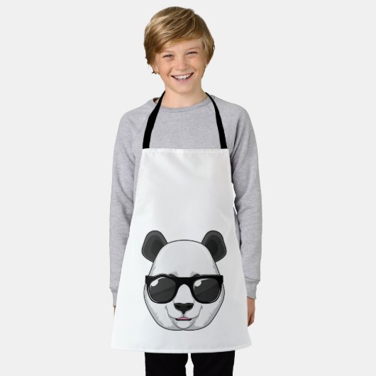 Panda mit Sonnenbrille Schürze (Getragen)