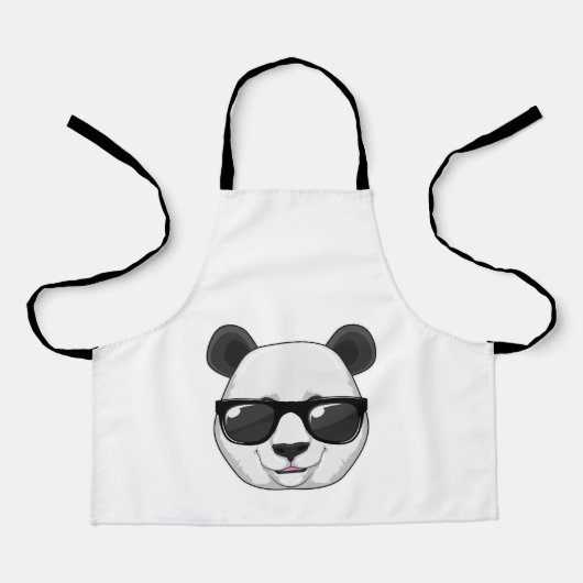 Panda mit Sonnenbrille Schürze (Vorderseite)