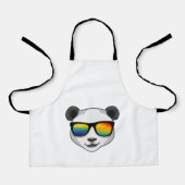Panda mit Sonnenbrille Schürze (Vorderseite)