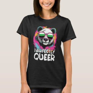 Panda mit Sonnenbrille und Neutrois Fl. Que T-Shirt