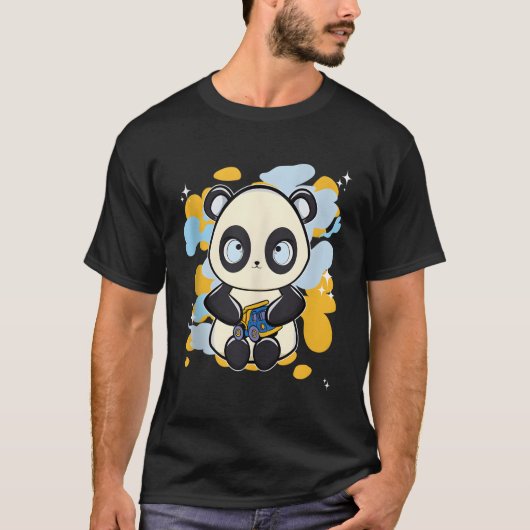 Panda mit Spielzeug T-Shirt (Vorderseite)