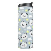 Panda mit Sternen und Wolken Thermosbecher (Nach links gedreht)