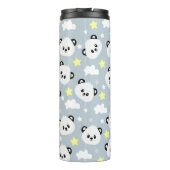 Panda mit Sternen und Wolken Thermosbecher (Rückseite)