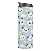 Panda mit Sternen und Wolken Thermosbecher (Nach rechts gedreht)