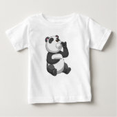 Panda mit Teecup Baby T-shirt (Vorderseite)