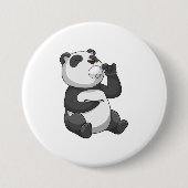 Panda mit Teecup Button (Vorderseite)
