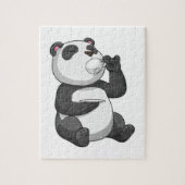 Panda mit Teecup Puzzle (Vertikal)