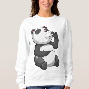 Panda mit Teecup Sweatshirt