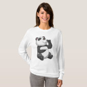 Panda mit Teecup T-Shirt (Vorne ganz)