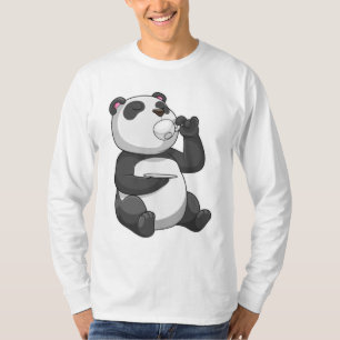 Panda mit Teecup T-Shirt