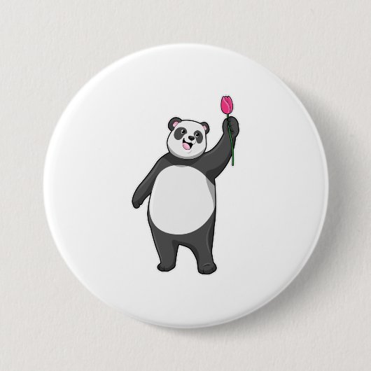 Panda mit Tulip Button (Vorderseite)