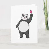 Panda mit Tulip Karte (Vorderseite)