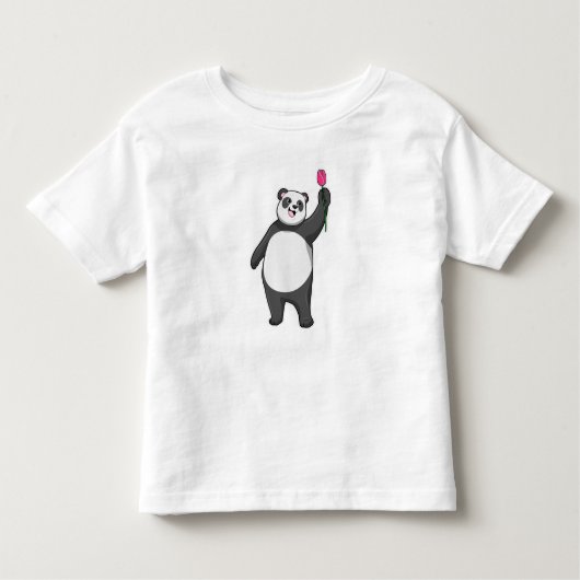 Panda mit Tulip Kleinkind T-shirt (Vorderseite)