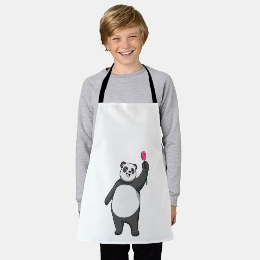 Panda mit Tulip Schürze (Getragen)