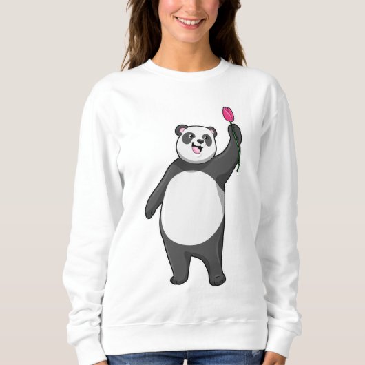 Panda mit Tulip Sweatshirt (Vorderseite)